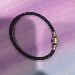 selling a leather pandora charm bracelet